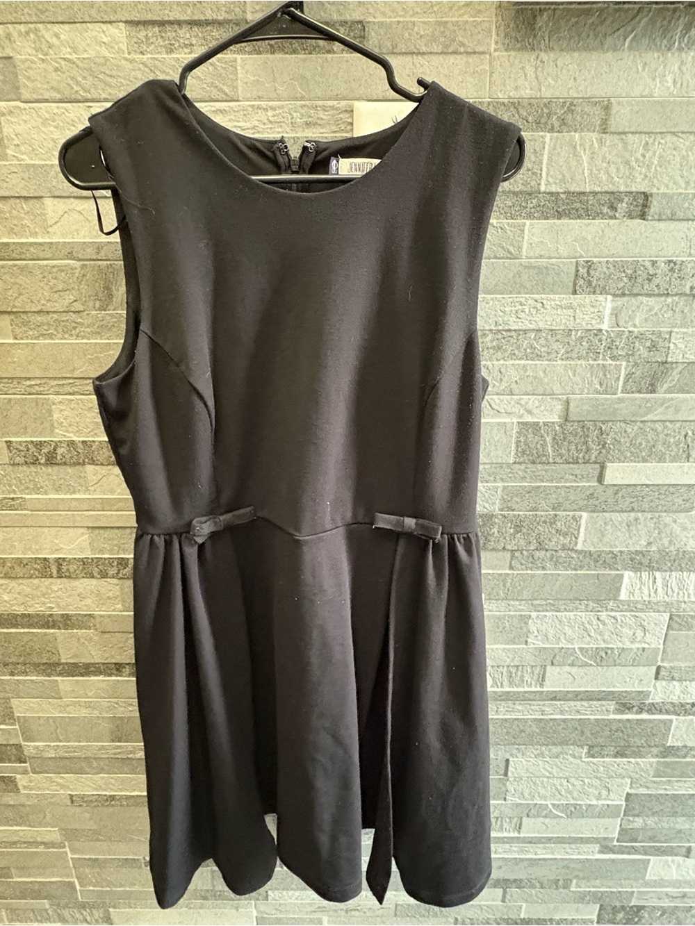 Jennifer Lopez Black Sleeveless Mini Dress